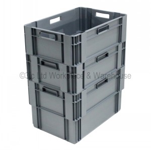 Standard Euro Box 60cm Solid Sides & Base 70 Litre